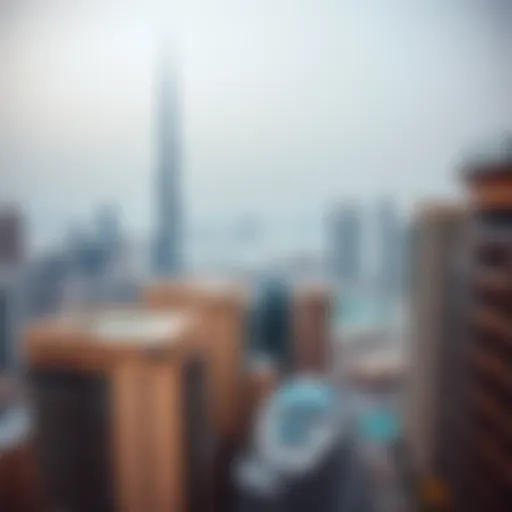 Luxury Properties in Dubai Aerial view of Dubai's skyline showcasing luxury properties