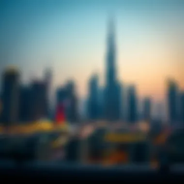 Skyline of Dubai showcasing luxury properties