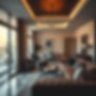 Interior view of a stylish apartment in Al Barsha 3