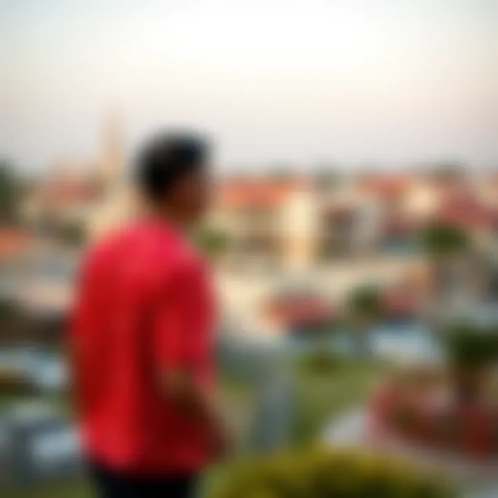 Community Life in Dubai Scenic view of a Dubai community area