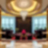 Luxurious lobby design of Ritz Carlton Business Bay