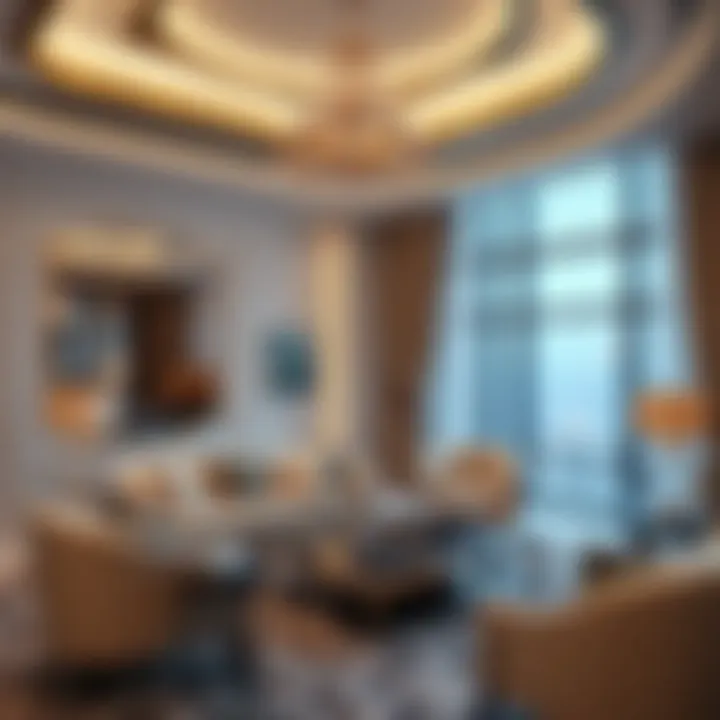 Luxurious Interior of Safa Two Towers Luxurious interior design illustrating the upscale living experience