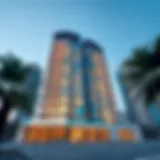 Stunning exterior view of Sapphire Tower showcasing modern architecture