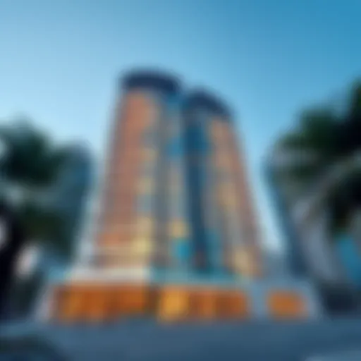 Stunning exterior view of Sapphire Tower showcasing modern architecture