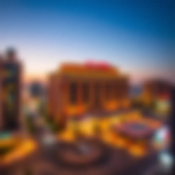 Map of Satwa showing key hotel locations and attractions