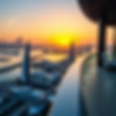 Breathtaking Sunset at Sobha Dubai Harbour Panoramic sunset view from Sobha Dubai Harbour