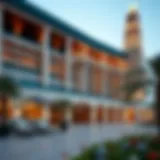 Exterior view showcasing the stunning architecture of Sofitel the Obelisk Dubai