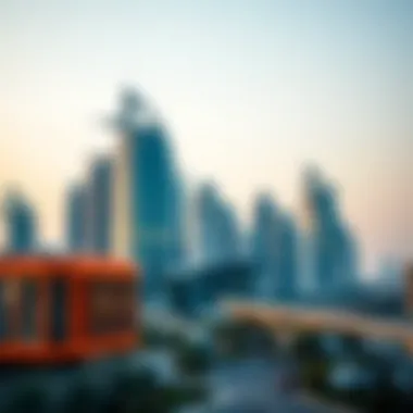 Luxurious skyline of Dubai showcasing modern architecture