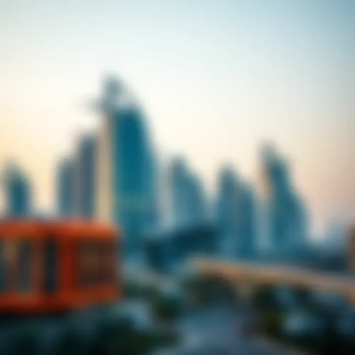 Luxurious skyline of Dubai showcasing modern architecture