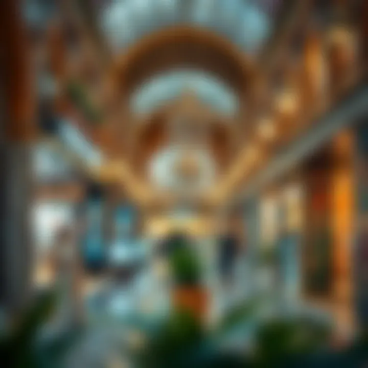 Cultural Integration in Shopping Cultural elements integrated into modern shopping venues