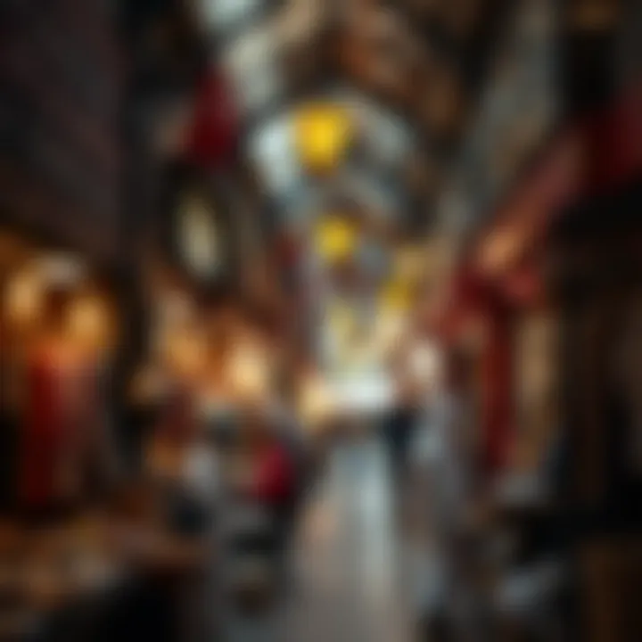 Traditional Souk Vibrance Vibrant market stalls in a traditional souk