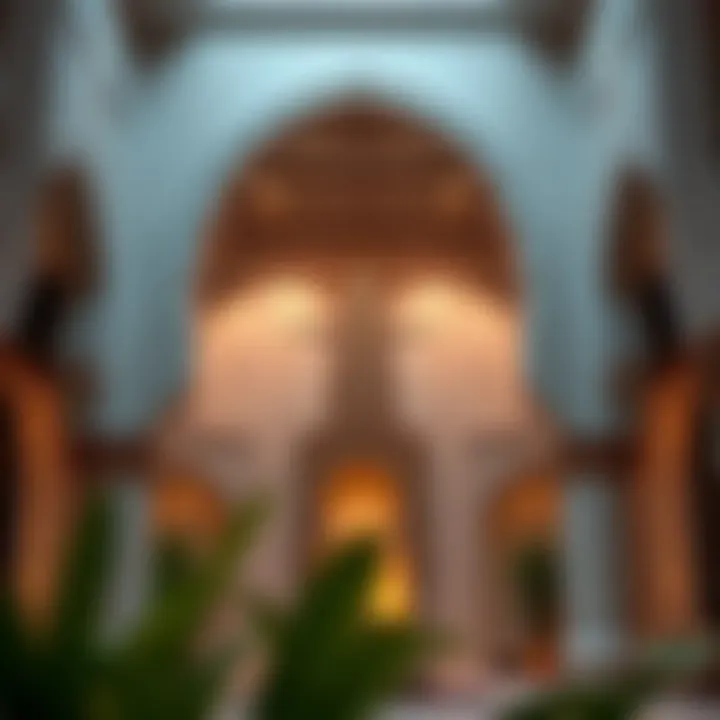 Architectural Significance of the Majlis Architectural details of a majlis in a Dubai property