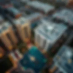 Aerial view of The Orchard Place in Jumeirah Village Circle
