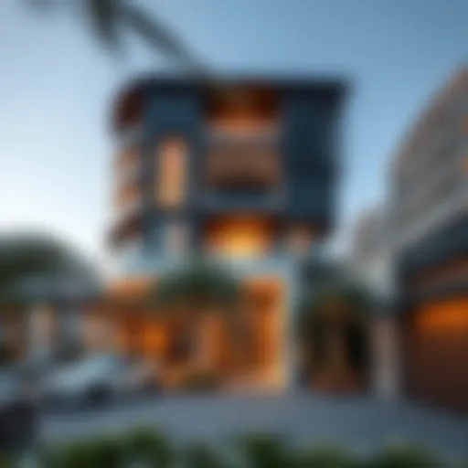 Exterior view of The Residences Dorchester Collection Dubai showcasing modern architectural elegance