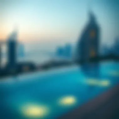 Stunning Infinity Pool Experience Infinity pool with a stunning city skyline view at The Residences Dorchester Collection