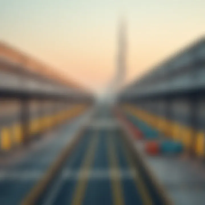 Modern Warehousing Facilities in Dubai A panoramic view of Dubai's modern warehousing facilities