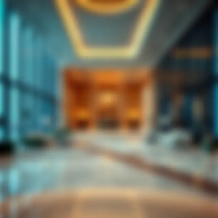 Luxurious amenities of Torch Tower showcasing the elegant lobby