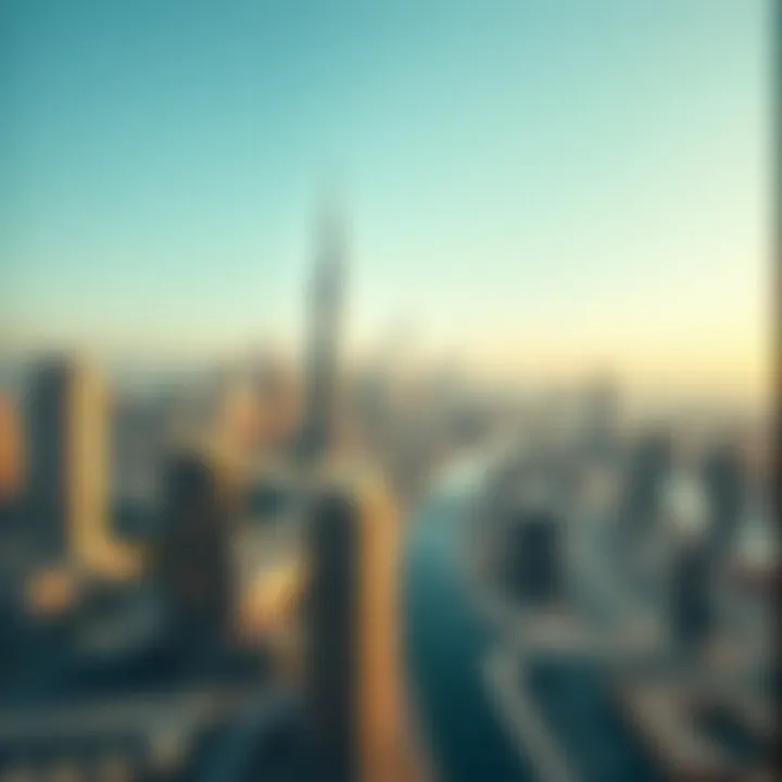Stunning skyline view from the Torch Tower balcony