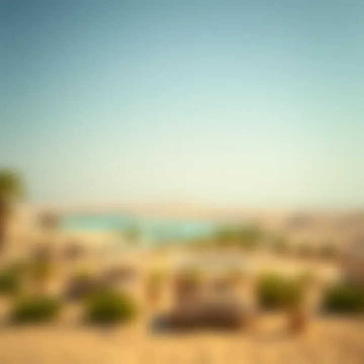 The serene beauty of the Liwa Oasis in the UAE desert