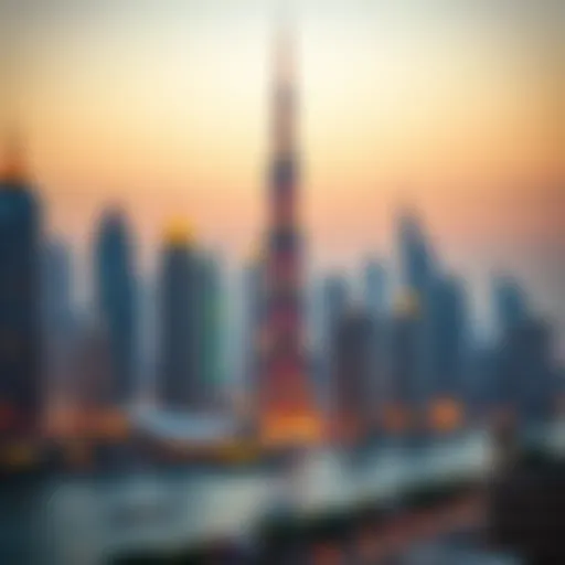 Luxurious Dubai skyline