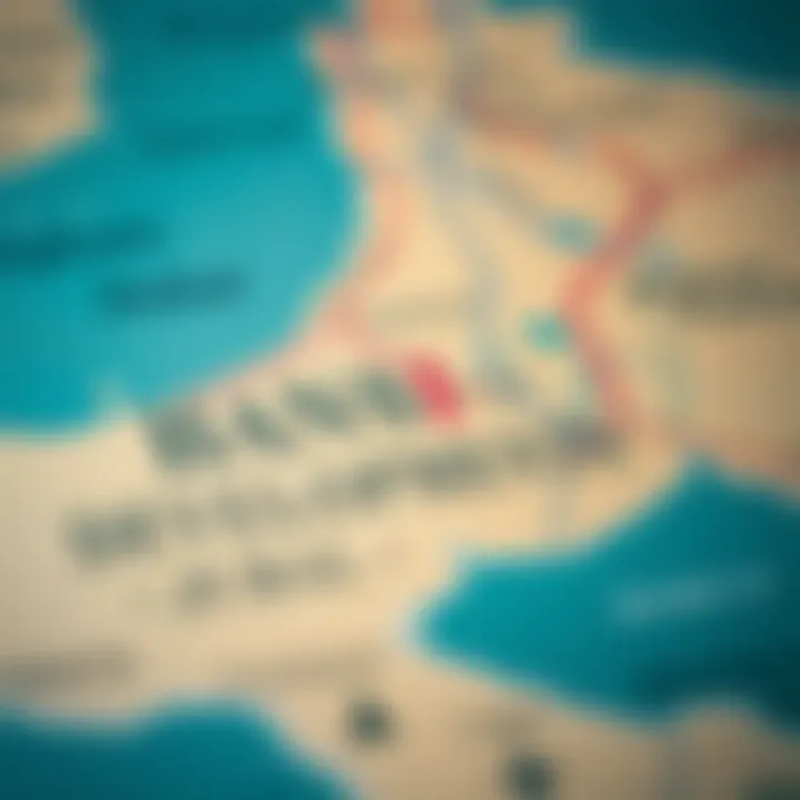 Map highlighting various Binghatti developments in Dubai