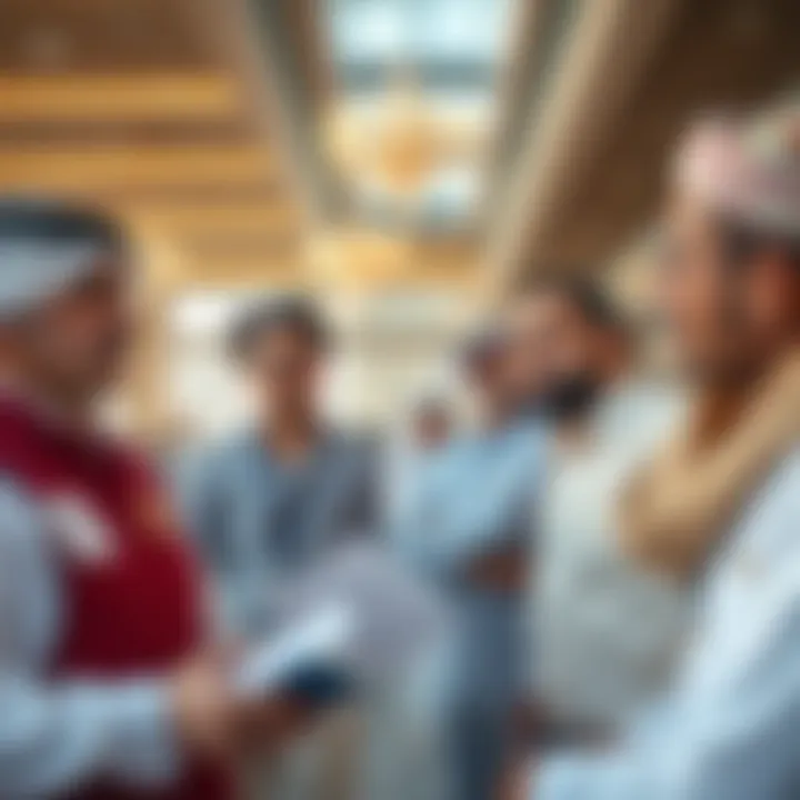 Diverse investors engaging in real estate discussions