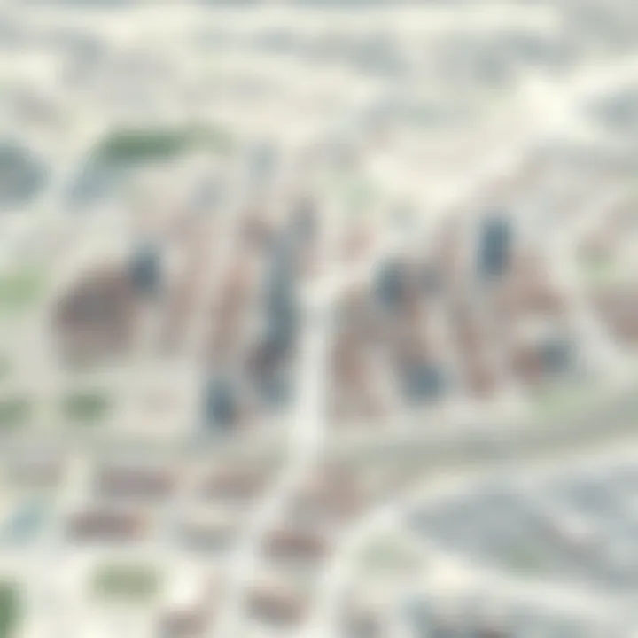 Map illustrating the concept of urban partitioning in cities