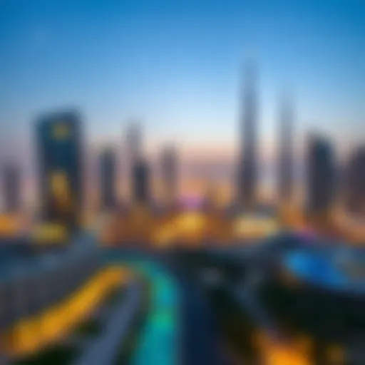 A panoramic view of Dubai's skyline showcasing modern architecture