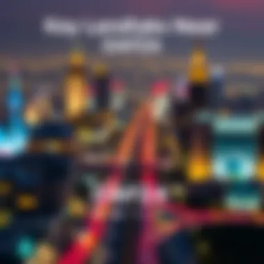 Key Landmarks Near DAFZA Infographic displaying key landmarks surrounding DAFZA.