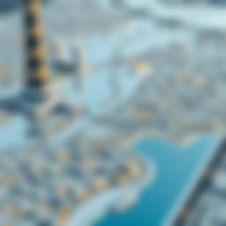 Strategic Map of Dubai Water Canal Map highlighting the strategic position of Dubai Water Canal within the city