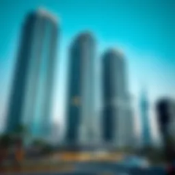Modern high-rise buildings representing Dubai's real estate market