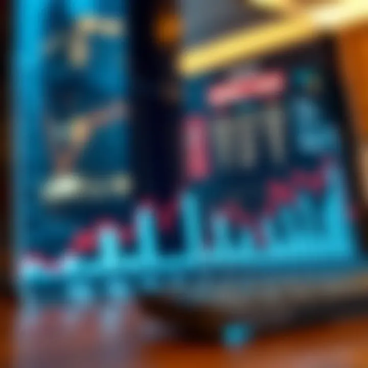 Graph illustrating market trends and statistics