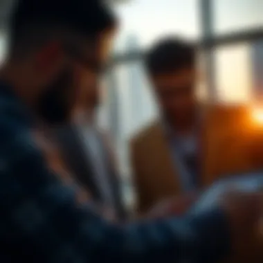Investors Analyzing Property Market Investors analyzing property market data