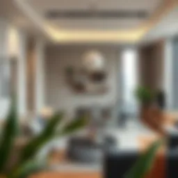 A modern apartment interior showcasing living space in the UAE