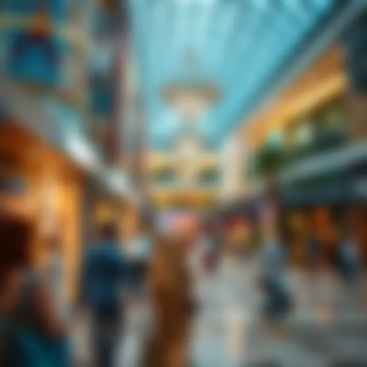 Engaging Consumer Experience in Dubai Malls A vibrant consumer experience at a popular shopping center