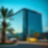 A modern office building in Dubai representing business growth
