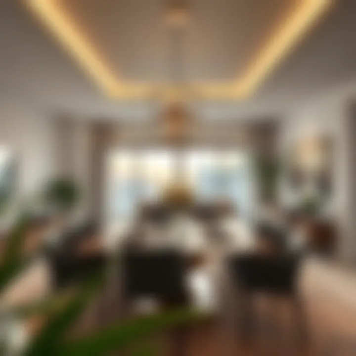 Modern Dining Area in Villa Dining area featuring modern design