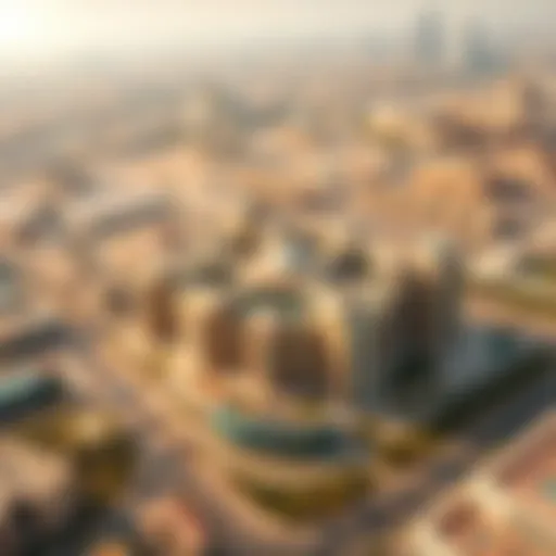 An aerial view showcasing the grandeur of Wasl Zabeel