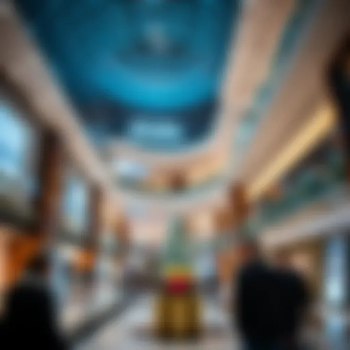 Interior layout highlighting the luxurious shopping experience