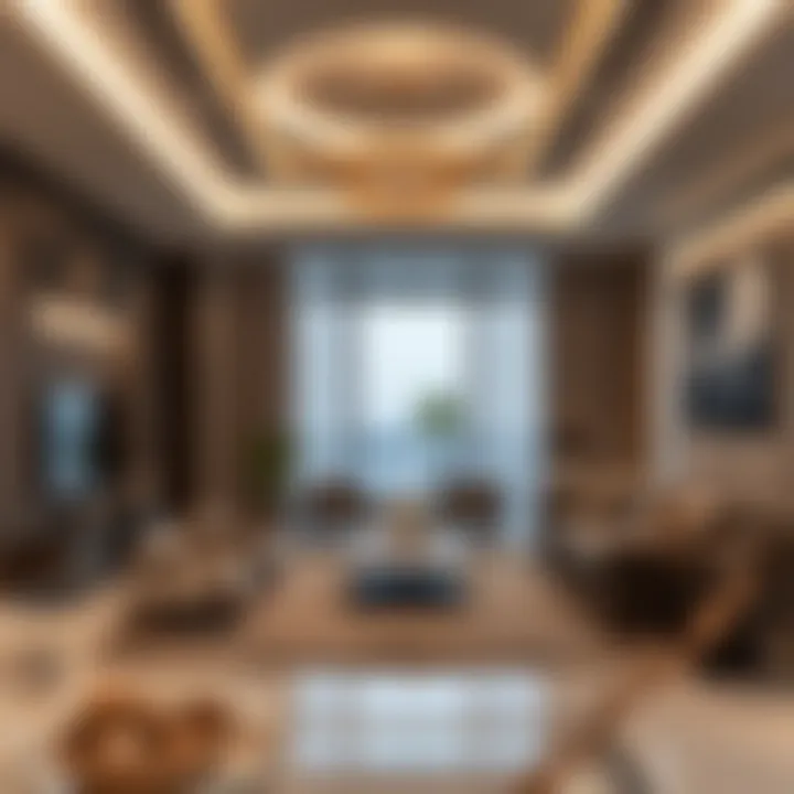 Functional zones within Zada Tower